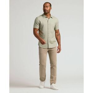 True Classic -  Men's Straight Fit Lightweight Stretc Khaki